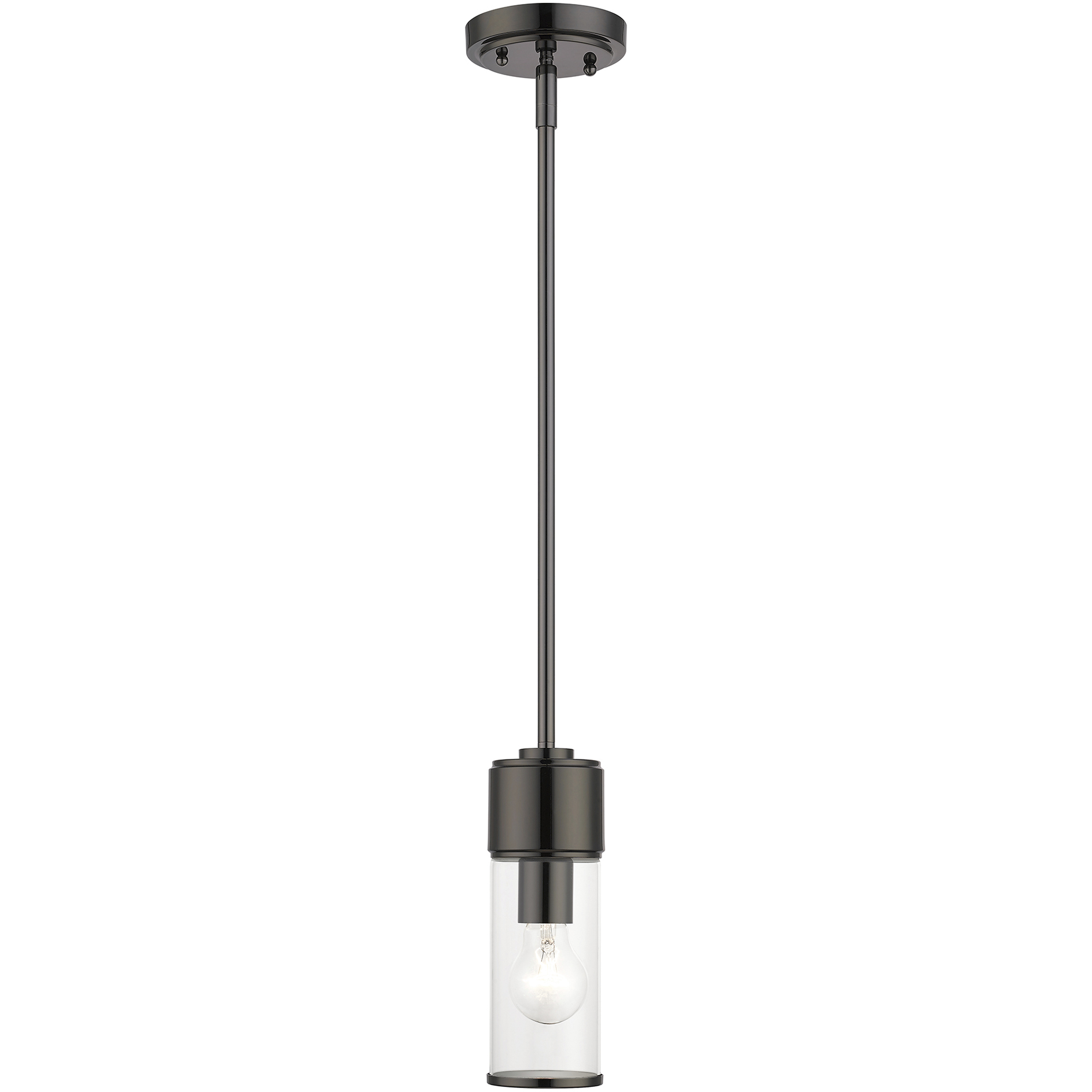 Quincy 1 Light 4.75 inch Black Chrome Mini Pendant Ceiling Light