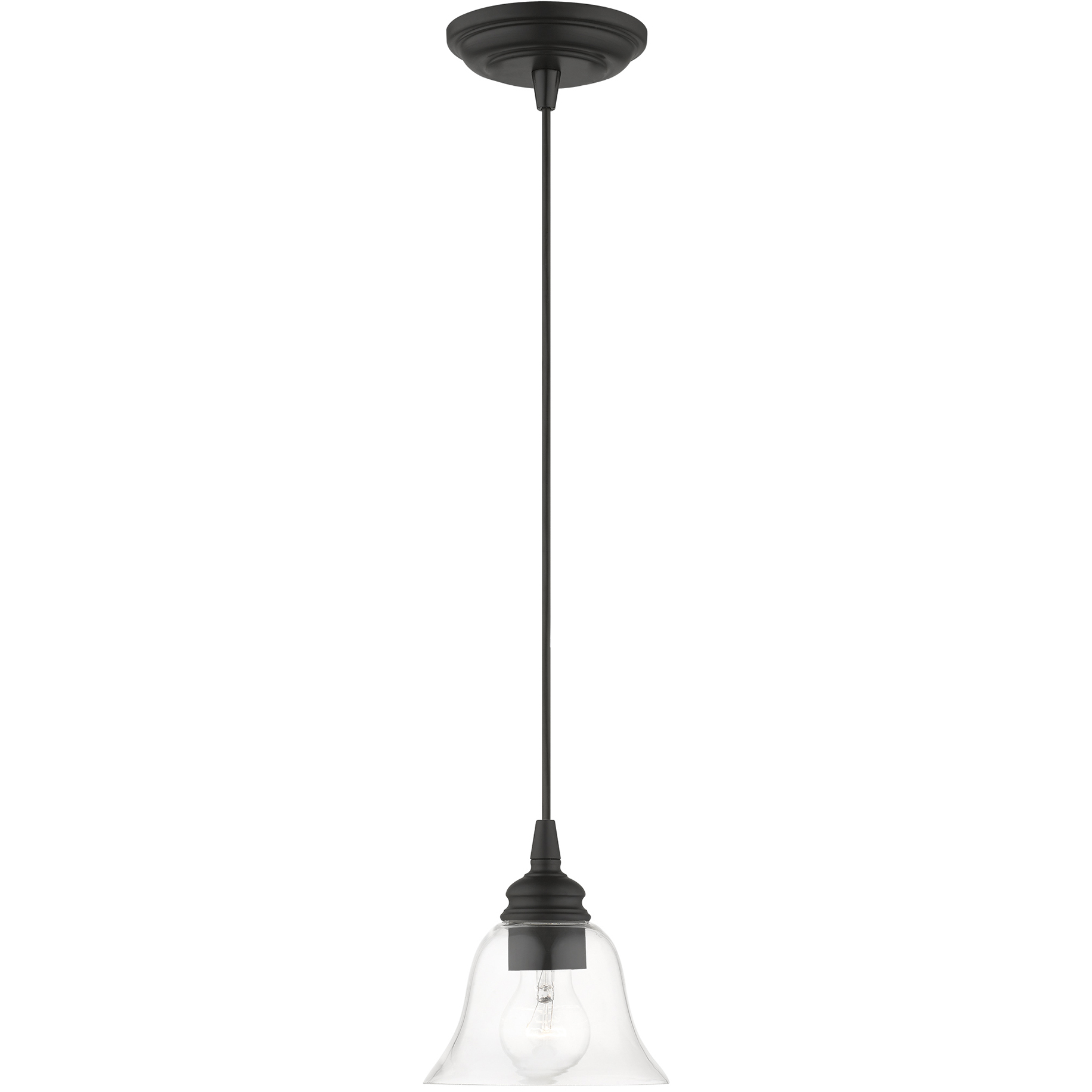 Moreland 1 Light 6.25 inch Black Single Pendant Ceiling Light, Single