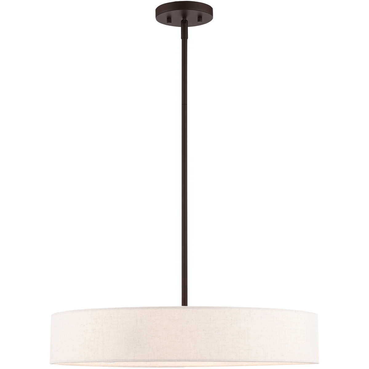 Venlo 4 Light 22 inch Bronze with Antique Brass Accents Drum Pendant Ceiling Light