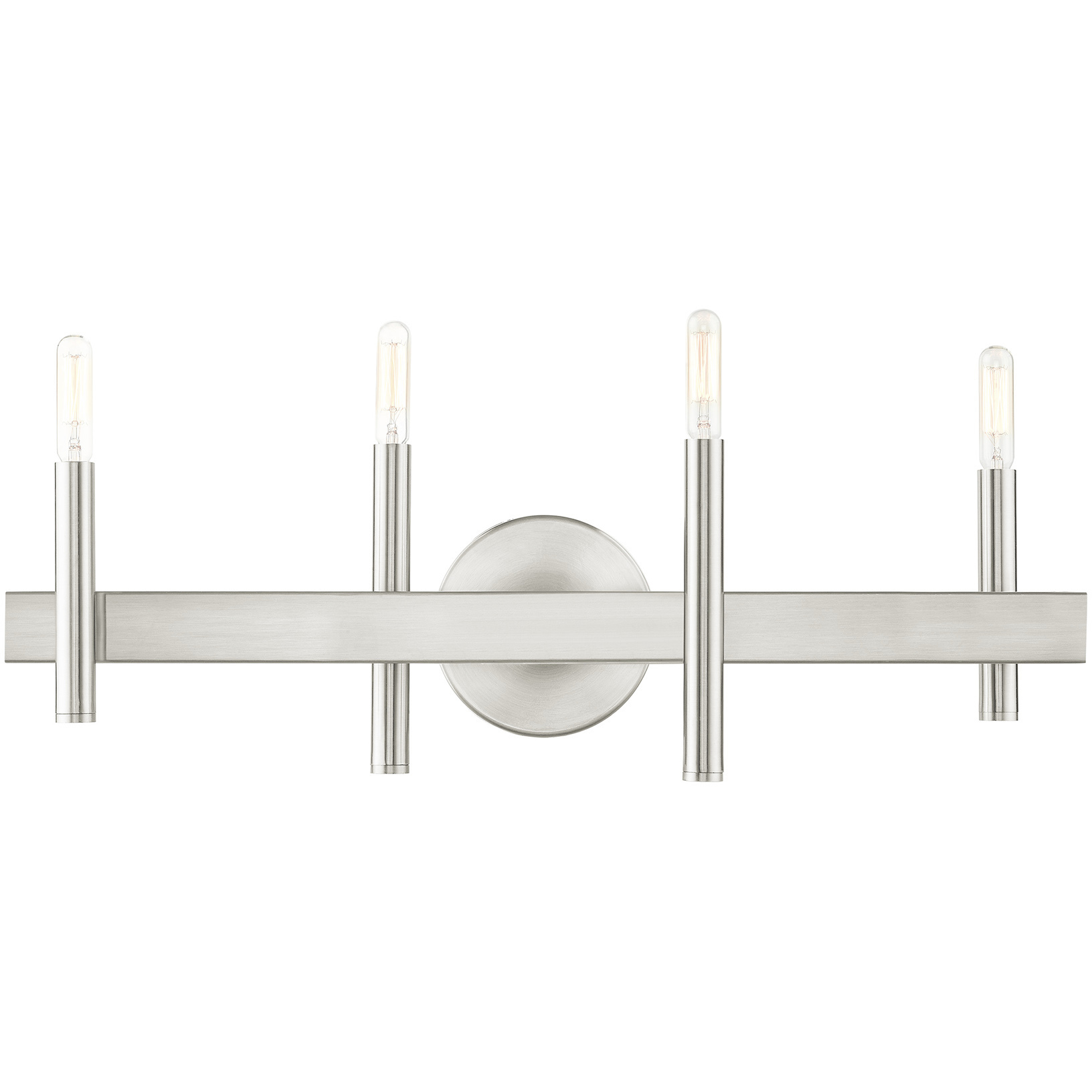 Denmark 4 Light 23.5 inch Brushed Nickel with Bronze Accents Vanity Sconce Wall Light