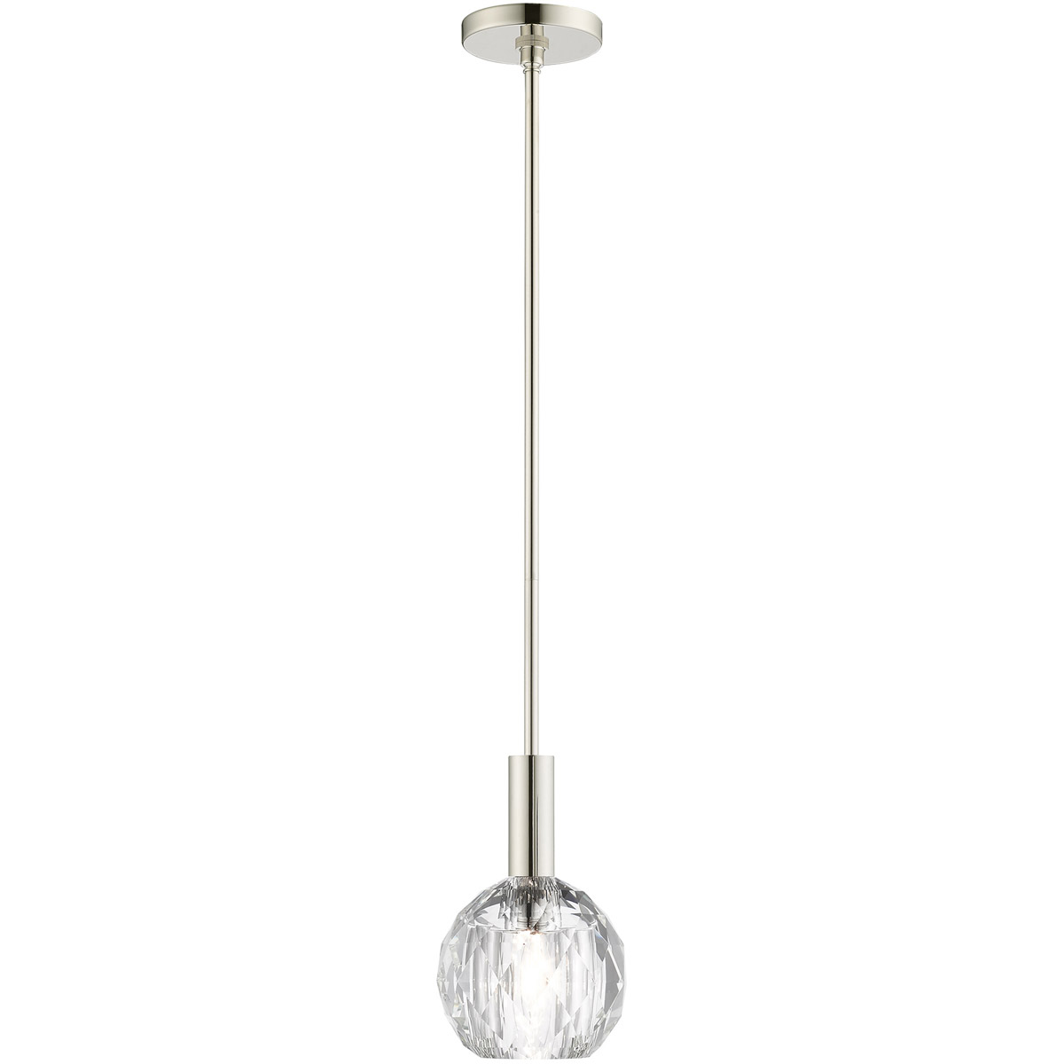Whitfield 1 Light 6.5 inch Polished Nickel Pendant Ceiling Light