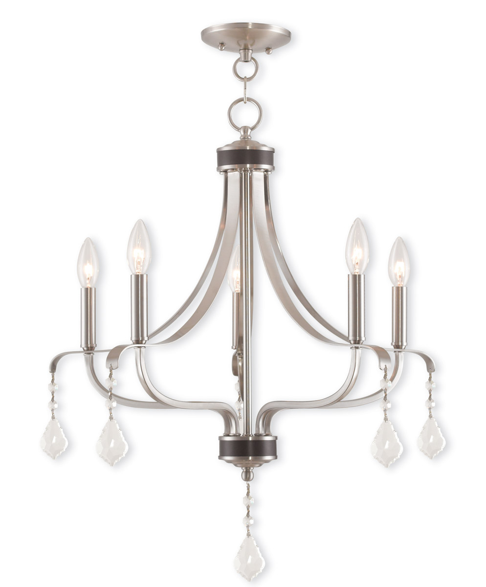 Laurel 5 Light 24 inch Brushed Nickel Chandelier Ceiling Light