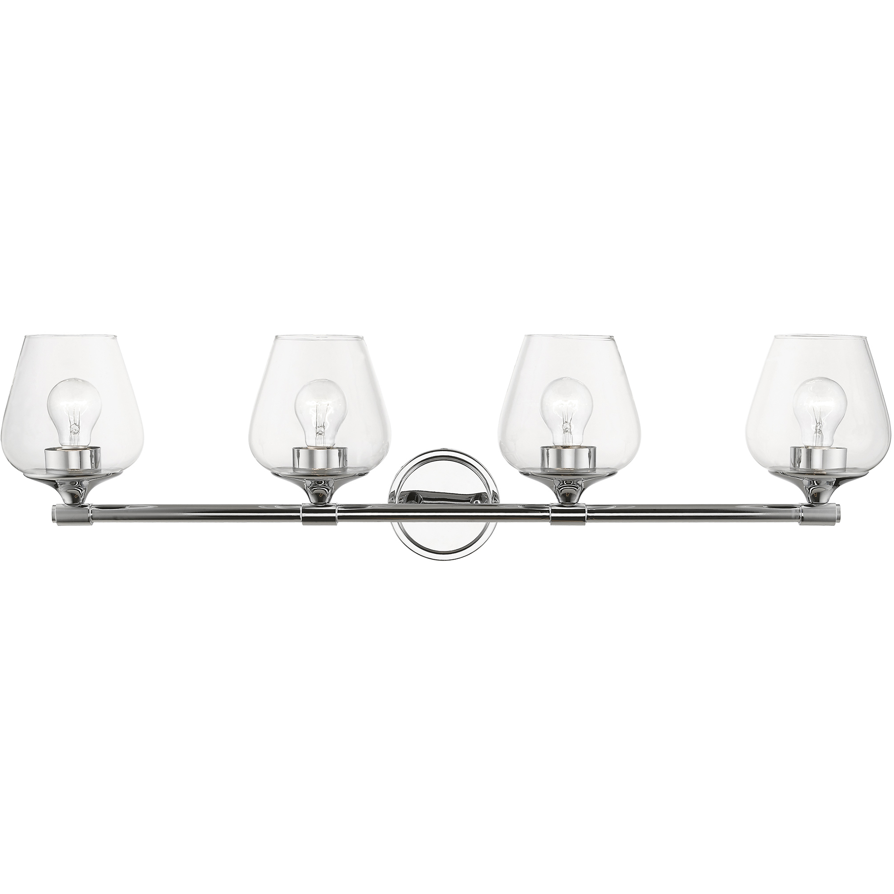 Willow 4 Light 35.5 inch Polished Chrome Vanity Sconce Wall Light