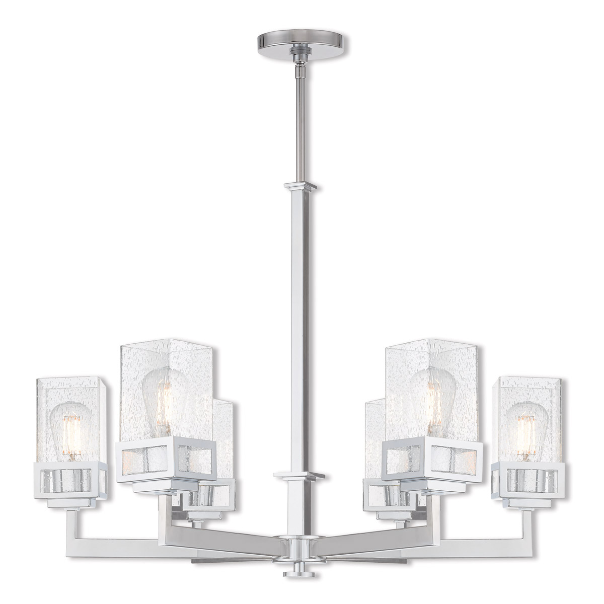 Harding 6 Light 28.5 inch Polished Chrome Chandelier Ceiling Light