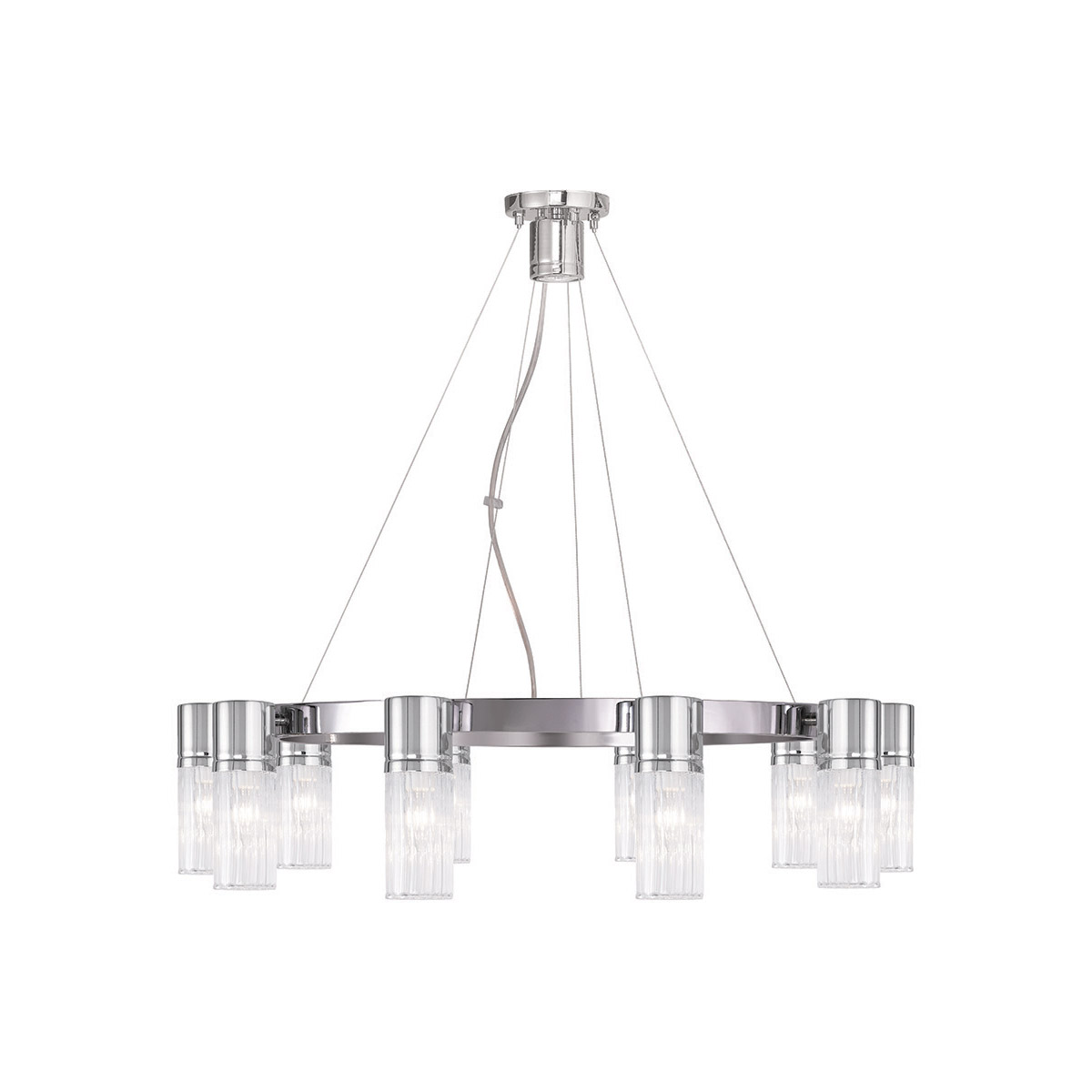 Midtown 10 Light 30 inch Polished Chrome Chandelier Ceiling Light