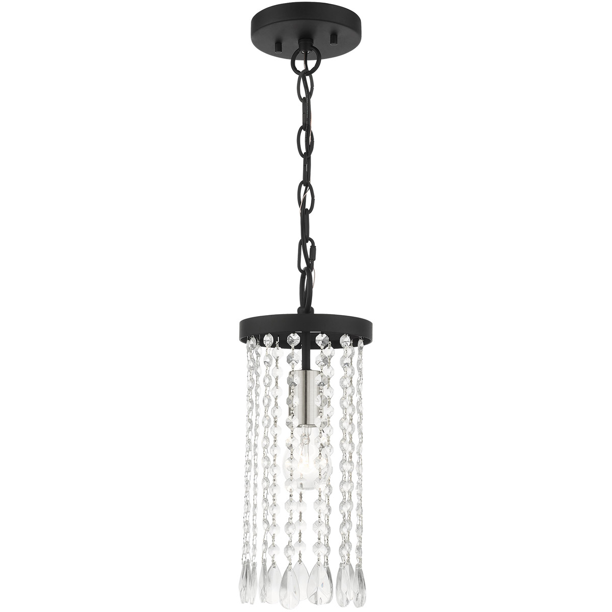 Elizabeth 1 Light 6 inch Black Mini Pendant Ceiling Light