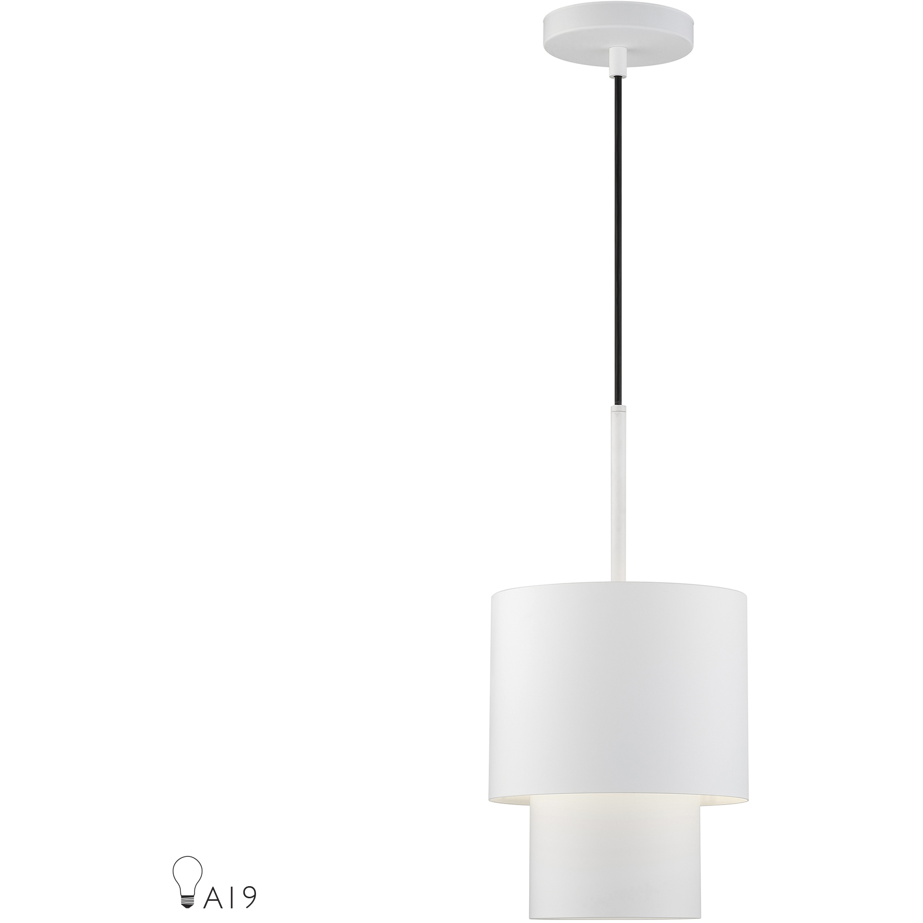 Zolana 1 Light 8.5 inch White Mini Pendant Ceiling Light