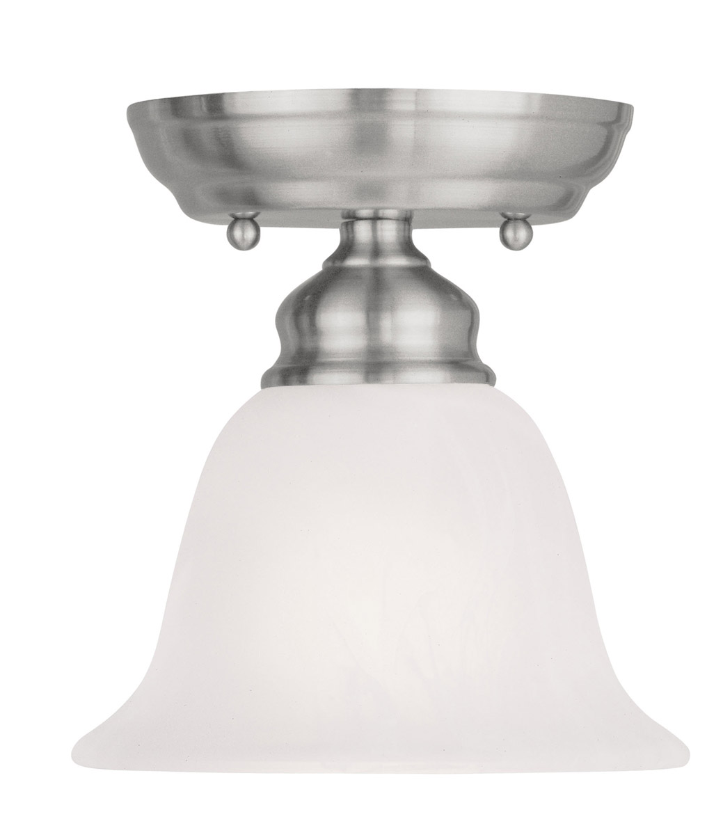 Essex 1 Light 6.25 inch Brushed Nickel Semi-Flush Ceiling Light