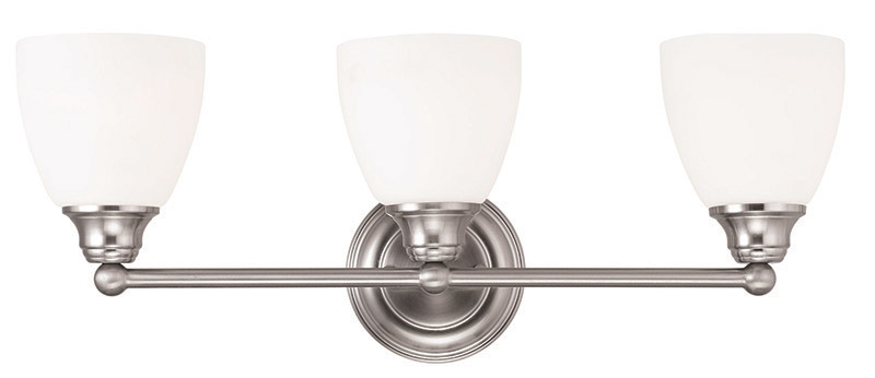 Somerville 3 Light 23 inch Brushed Nickel Bath Vanity Wall Light