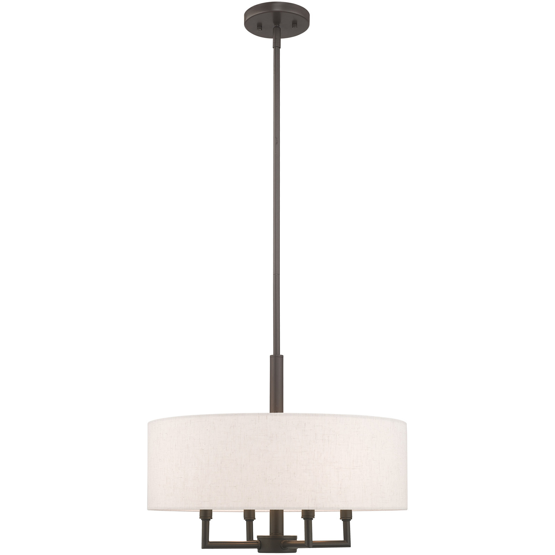 Monroe 4 Light 18 inch English Bronze Pendant Chandelier Ceiling Light
