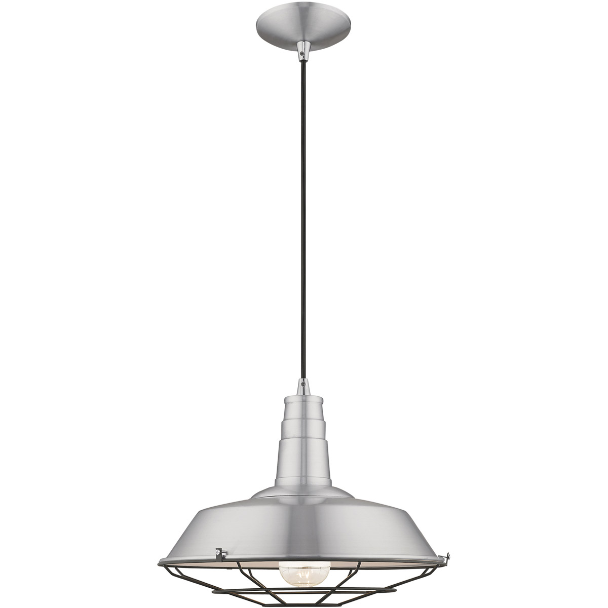 Allison 1 Light 14 inch Brushed Aluminum Mini Pendant Ceiling Light