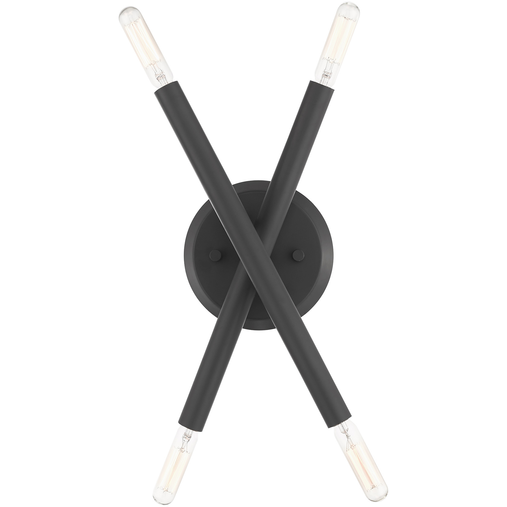 Soho 4 Light 6 inch Scandinavian Gray Sconce Wall Light