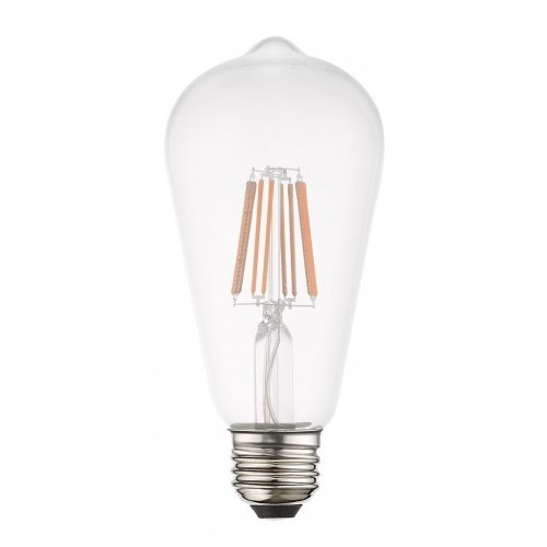 Allison ST19 Edison E26 Medium Base 7.7 watt 3000K Filament LED Bulb in 60