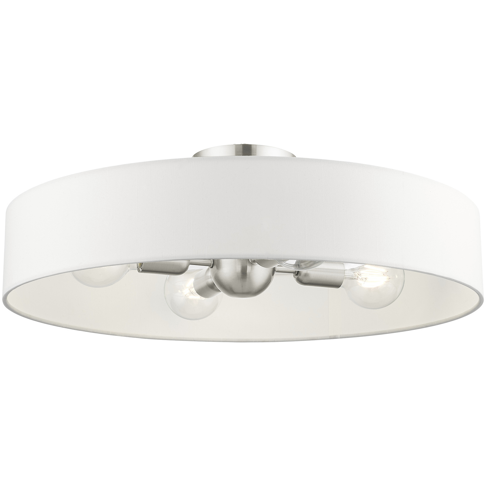 Venlo 4 Light 22 inch Brushed Nickel Semi-Flush Ceiling Light