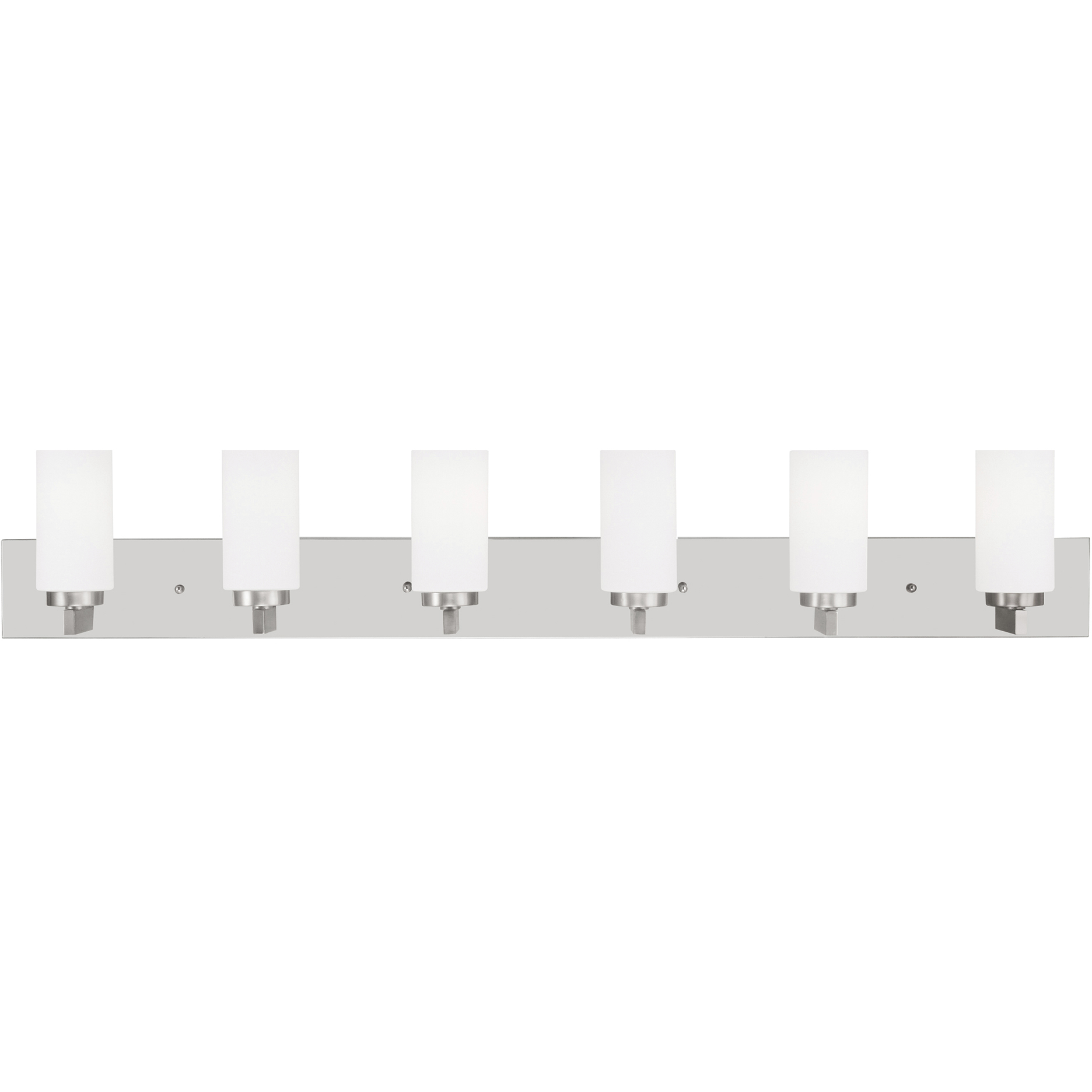 West Lake 6 Light 47 inch Brushed Nickel Bath Vanity Wall Light