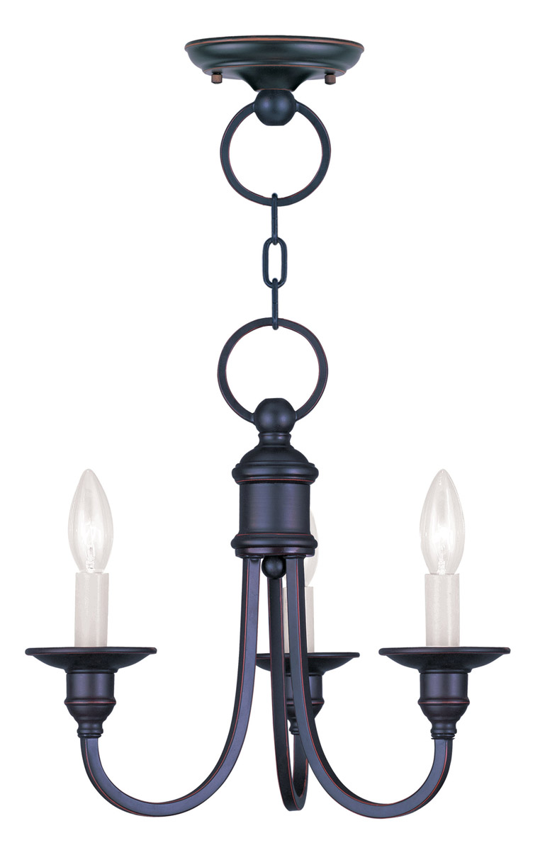 Cranford 3 Light 14 inch Olde Bronze Convertible Mini Chandelier/Ceiling Mount Ceiling Light