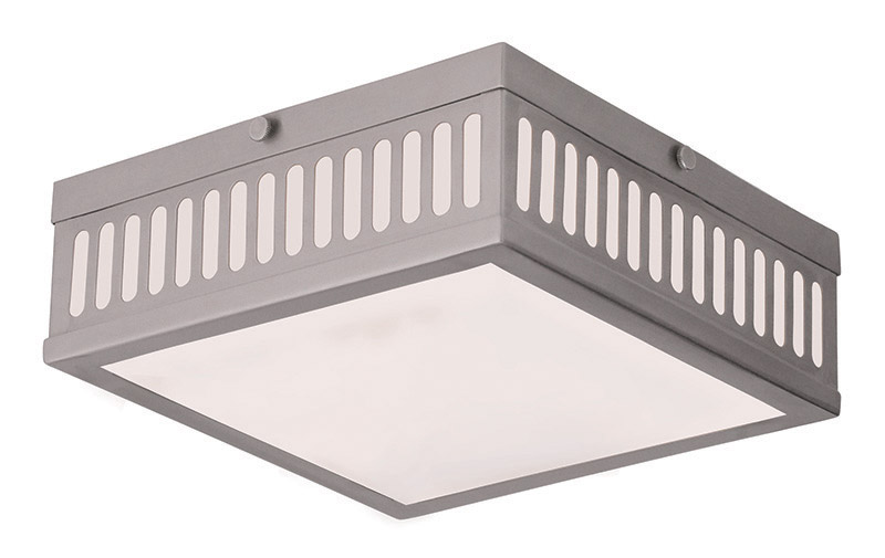 Prentice 3 Light 10.5 inch Brushed Nickel Flush Mount Ceiling Light