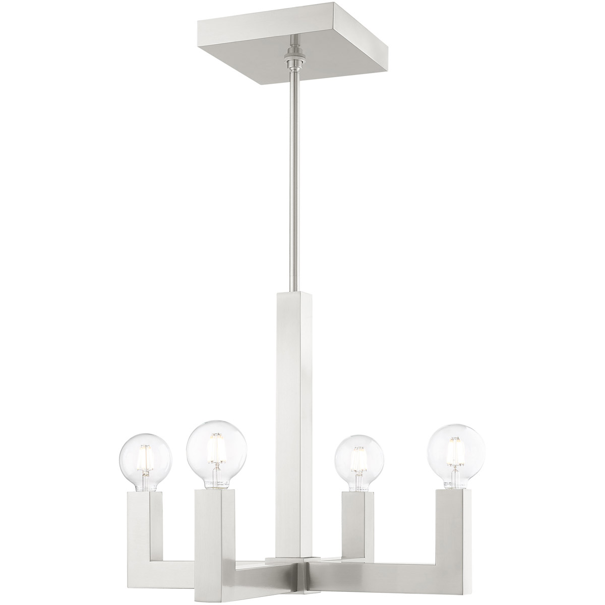 Solna 4 Light 20.38 inch Brushed Nickel Chandelier Ceiling Light