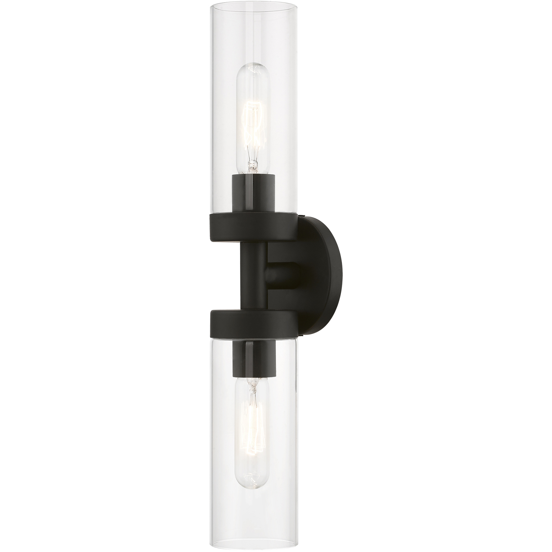 Ludlow 2 Light 4.25 inch Black Vanity Sconce Wall Light
