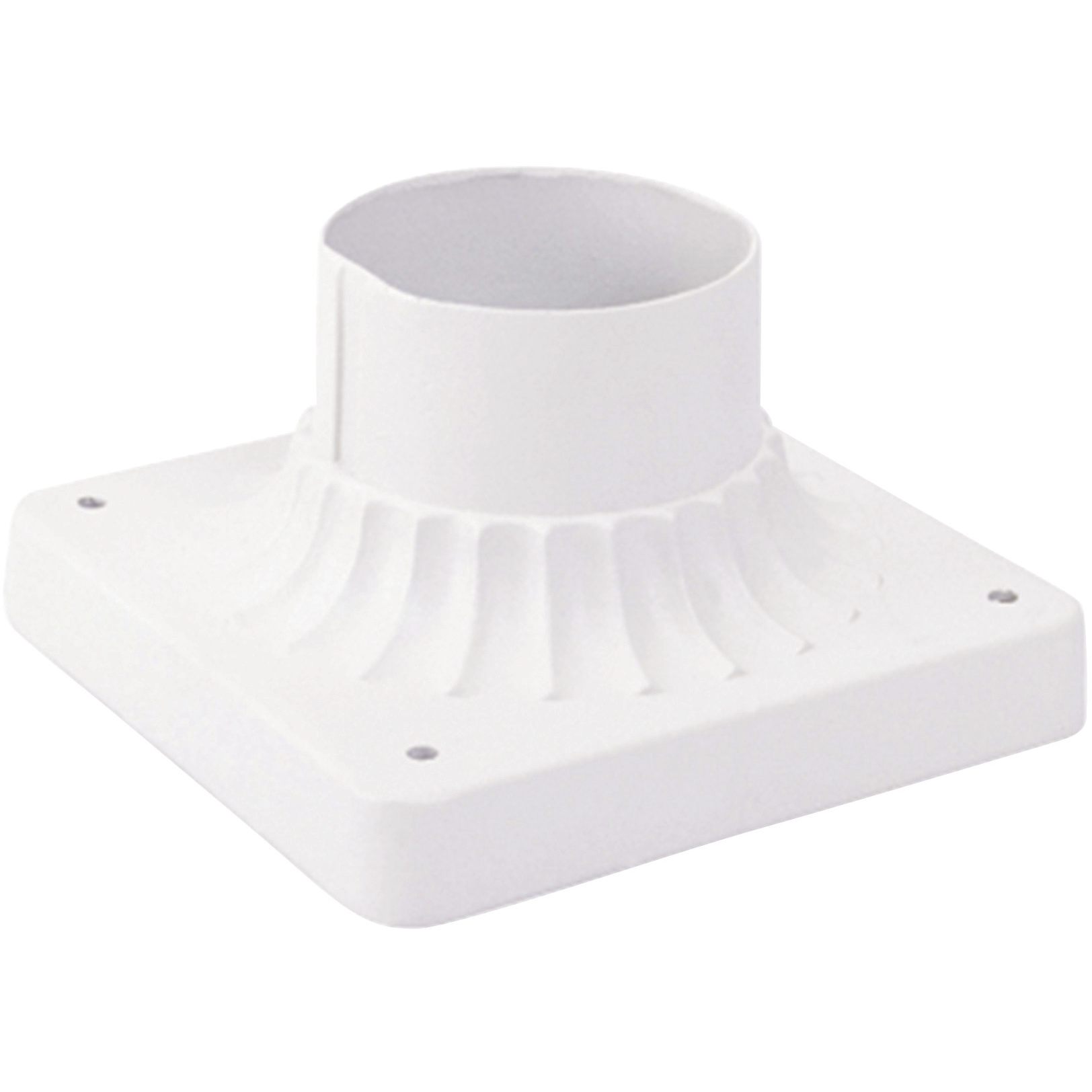 Allison 5.75 inch Textured White Outdoor Pier Mount Adapter