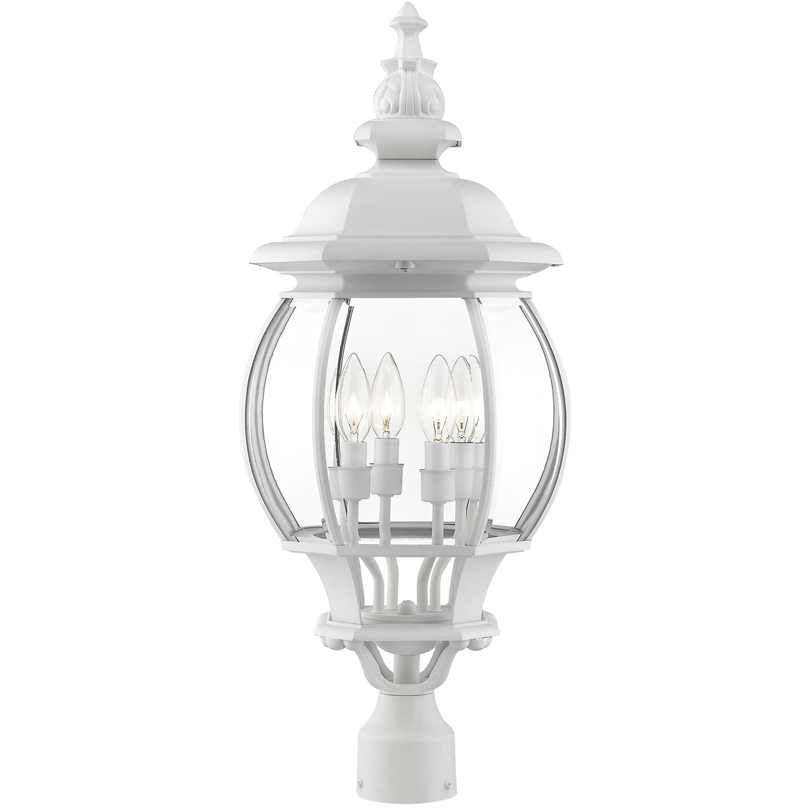 Livex 7703-13 Frontenac 4 Light 27 inch Textured White Outdoor