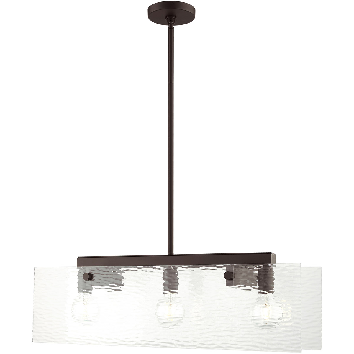 Ashcroft 3 Light 30 inch Bronze Linear Chandelier Ceiling Light