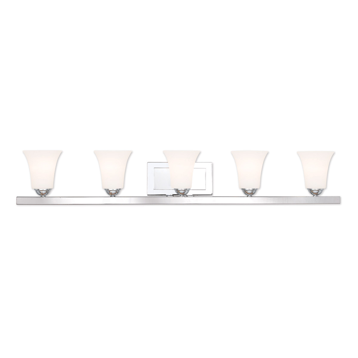 Ridgedale 5 Light 43 inch Polished Chrome Bath Vanity Wall Light