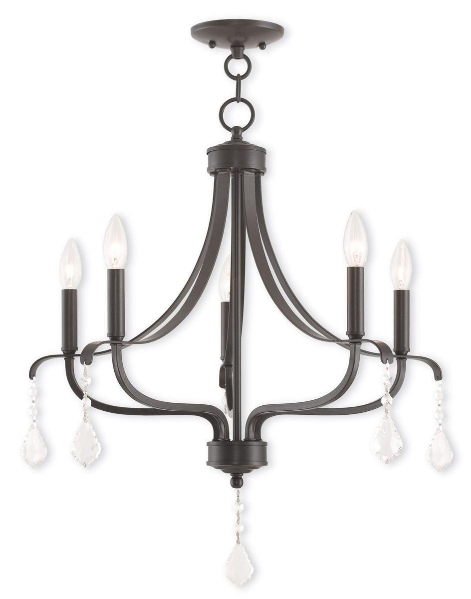 Laurel 5 Light 24 inch English Bronze Chandelier Ceiling Light