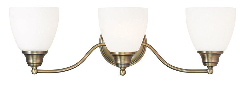 Somerville 3 Light 23 inch Antique Brass Vanity Sconce Wall Light