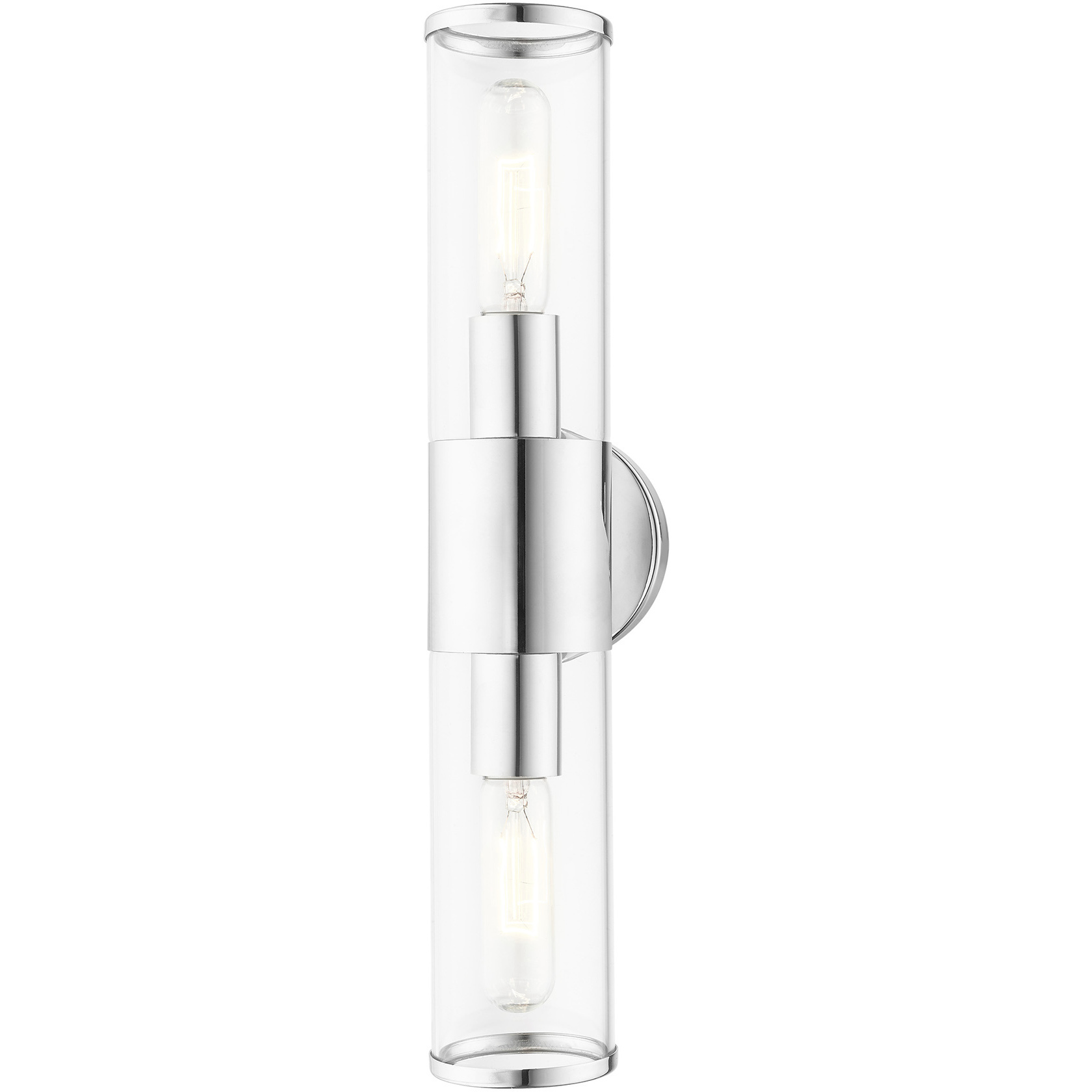 Banca 2 Light 4.25 inch Polished Chrome ADA Vanity Sconce Wall Light