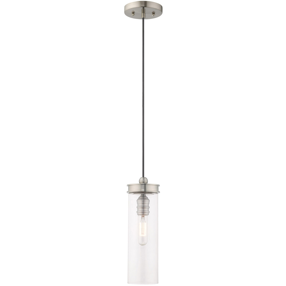 Devoe 1 Light 5.13 inch Brushed Nickel Mini Pendant Ceiling Light