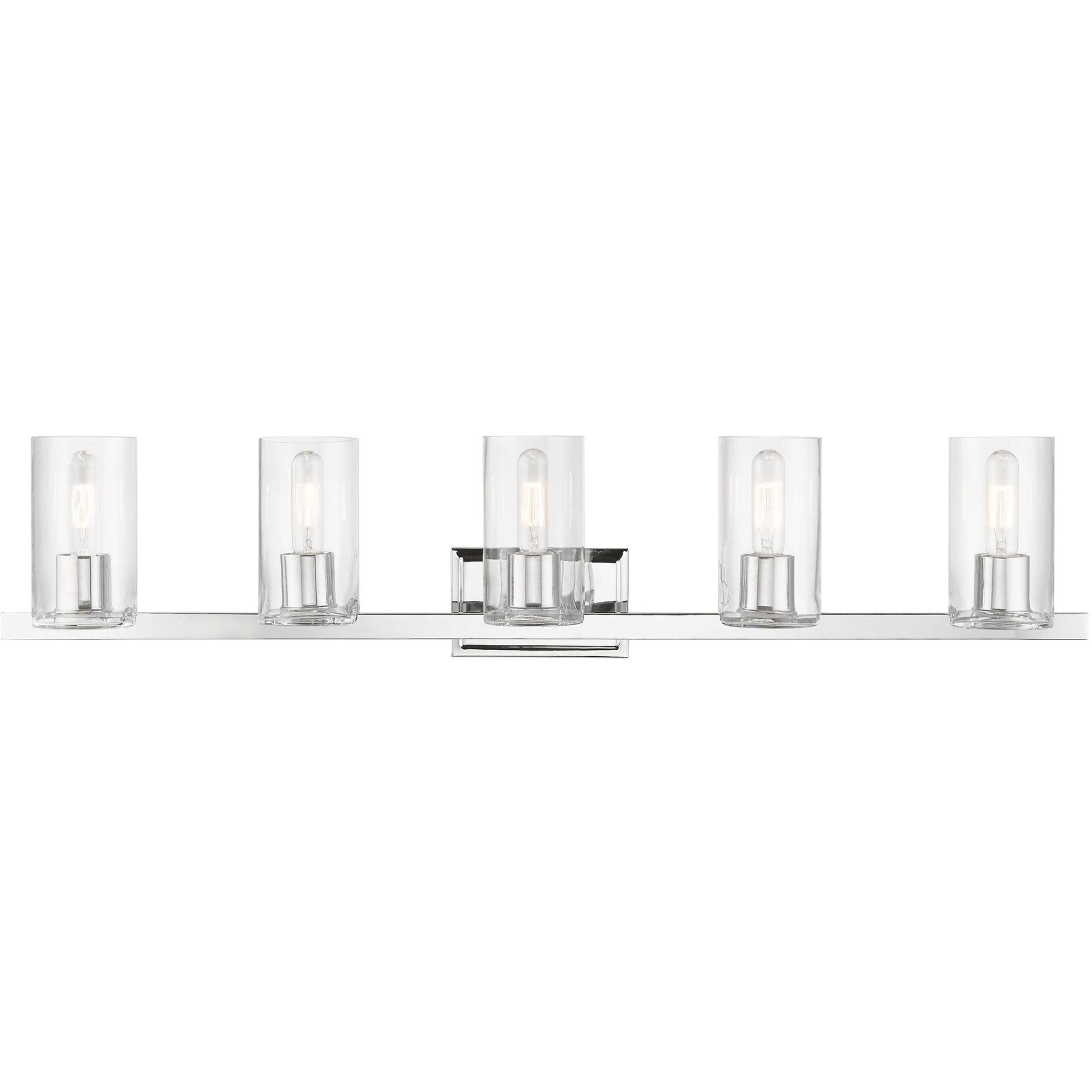 Clarion 5 Light 42 inch Polished Chrome Vanity Sconce Wall Light