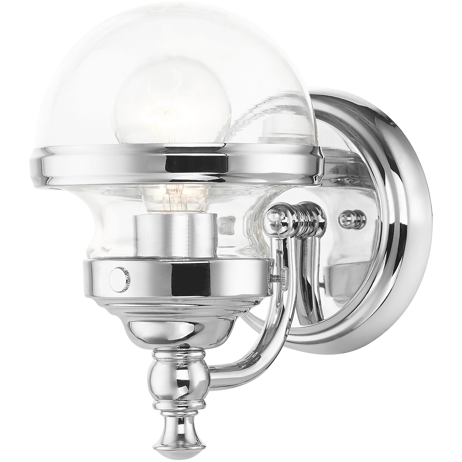 Oldwick 1 Light 5.5 inch Polished Chrome Single Sconce Wall Light