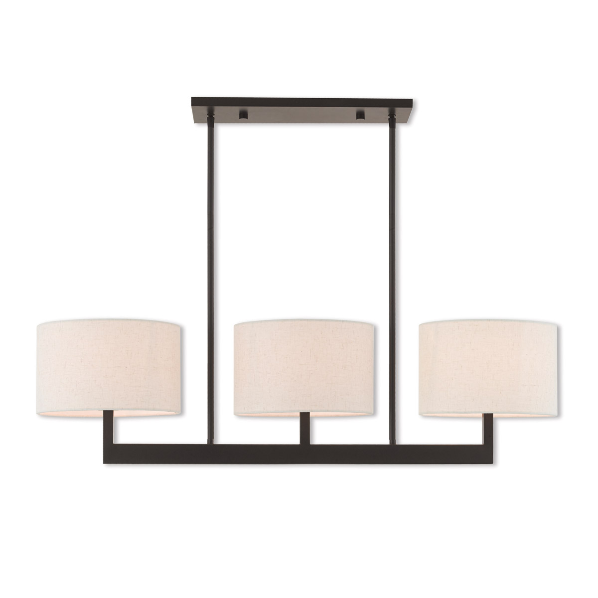 Hayworth 3 Light 42 inch Bronze Linear Chandelier Ceiling Light