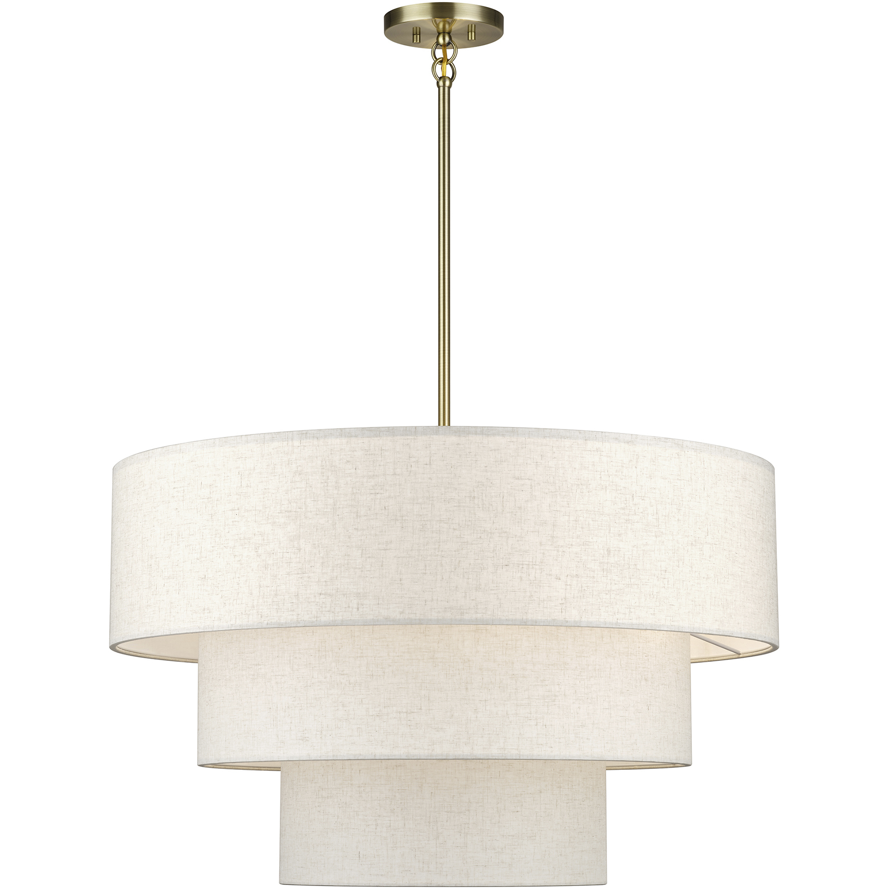 Manorwood 8 Light 32 inch Antique Brass Pendant Chandelier Ceiling Light, Large