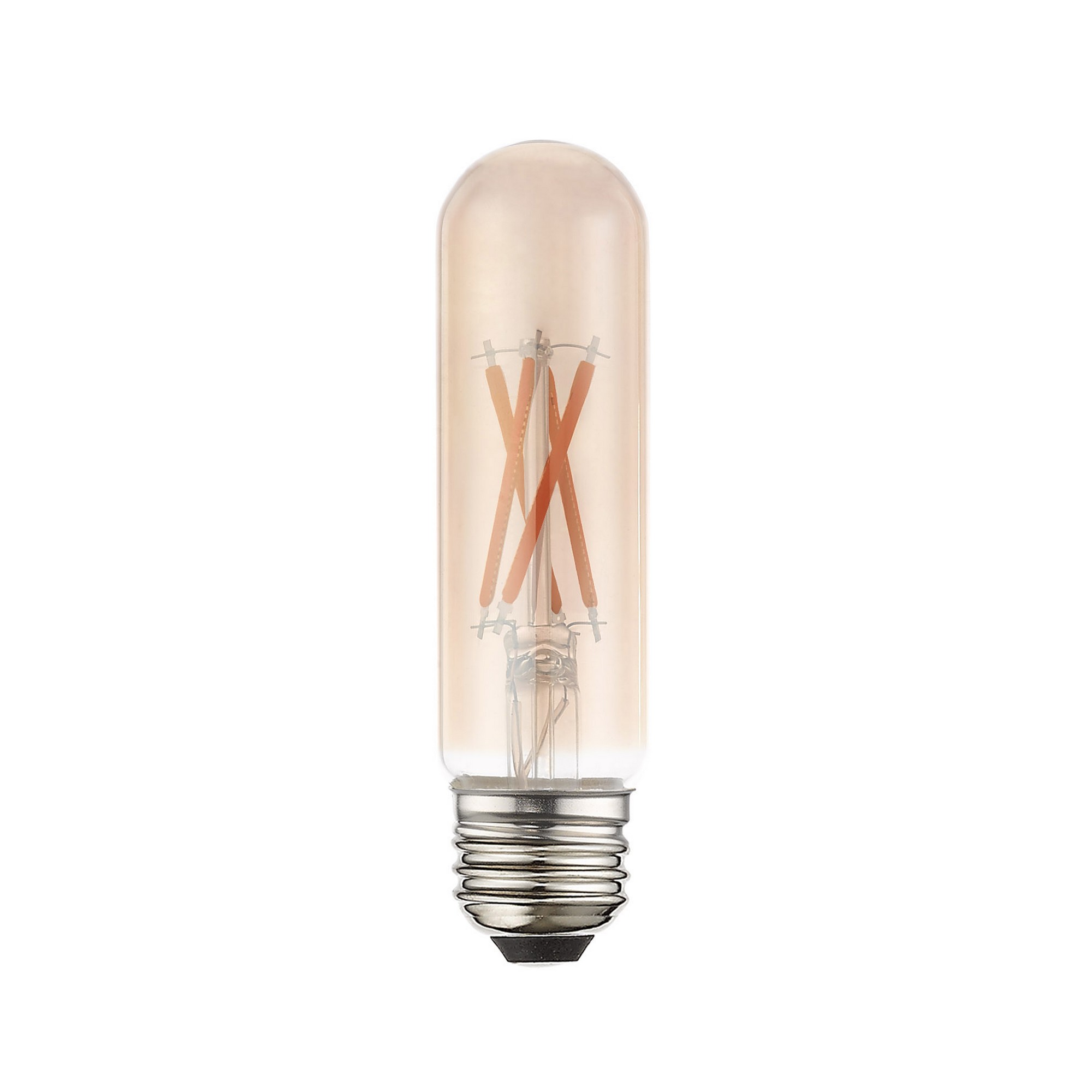Allison LED T10 Tube E26 Medium Base 4.5 watt 2200K Filament LED Bulb, Pack of 10