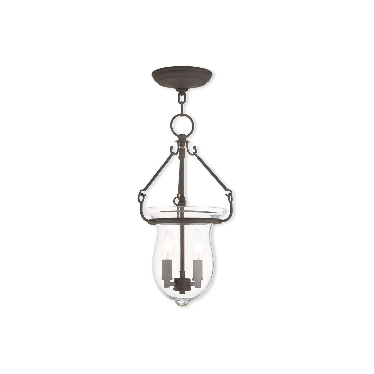 Canterbury 2 Light 10 inch Bronze Pendant Ceiling Light
