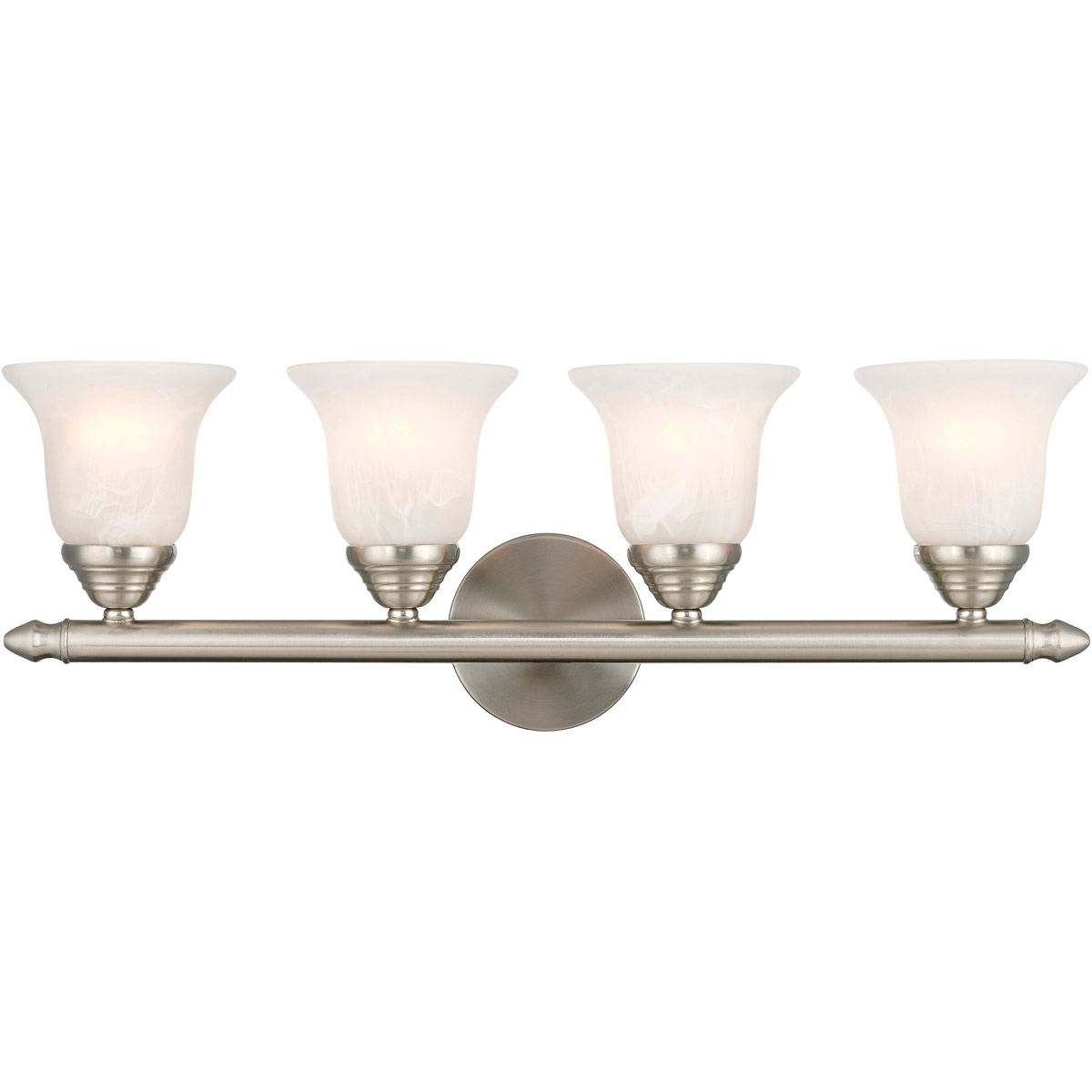 Neptune 4 Light 24 inch Brushed Nickel Bath Vanity Wall Light