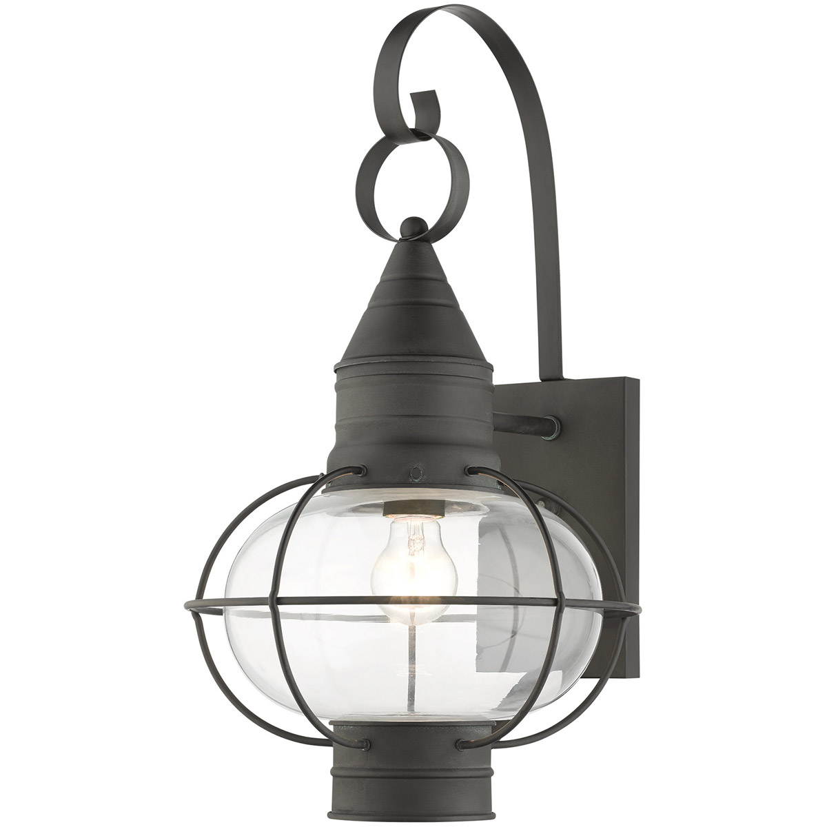 Newburyport 1 Light 20.5 inch Charcoal Outdoor Wall Lantern