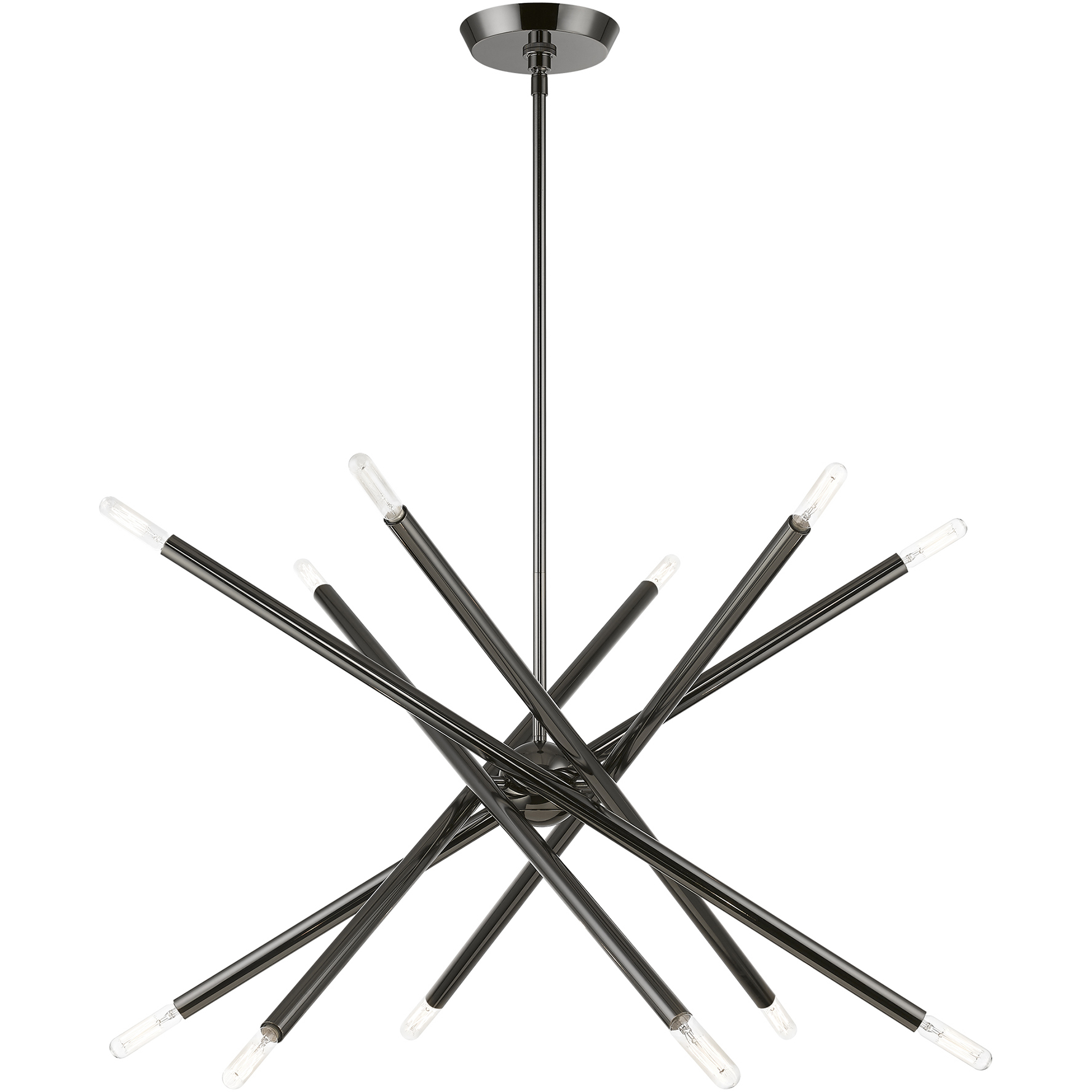 pH  Livex Lighting 46776-46 Soho 12 Light 28 inch Black Chrome