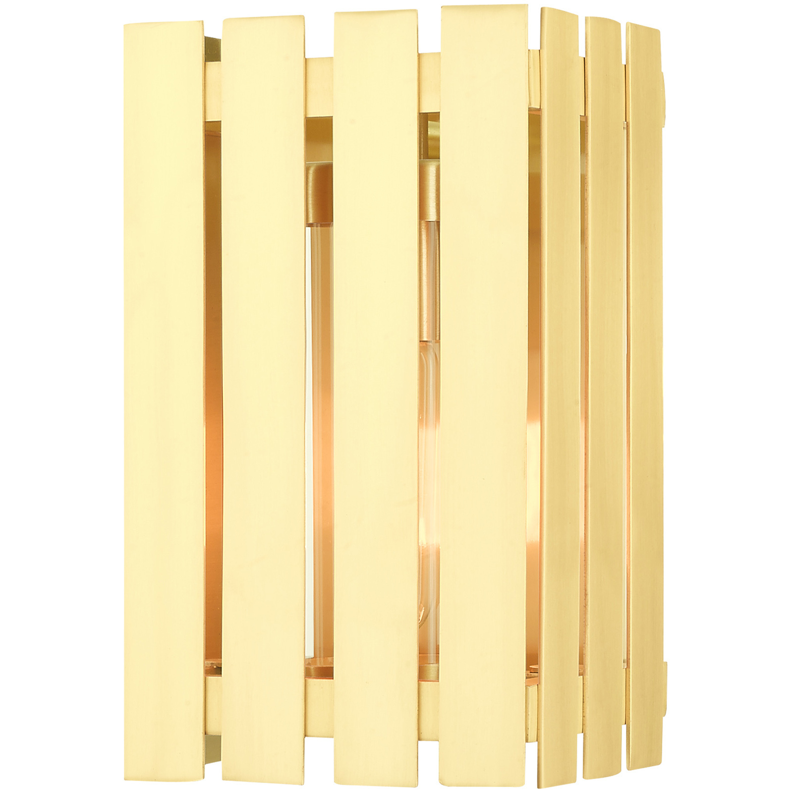 Greenwich 1 Light 10 inch Satin Brass Outdoor Wall Lantern