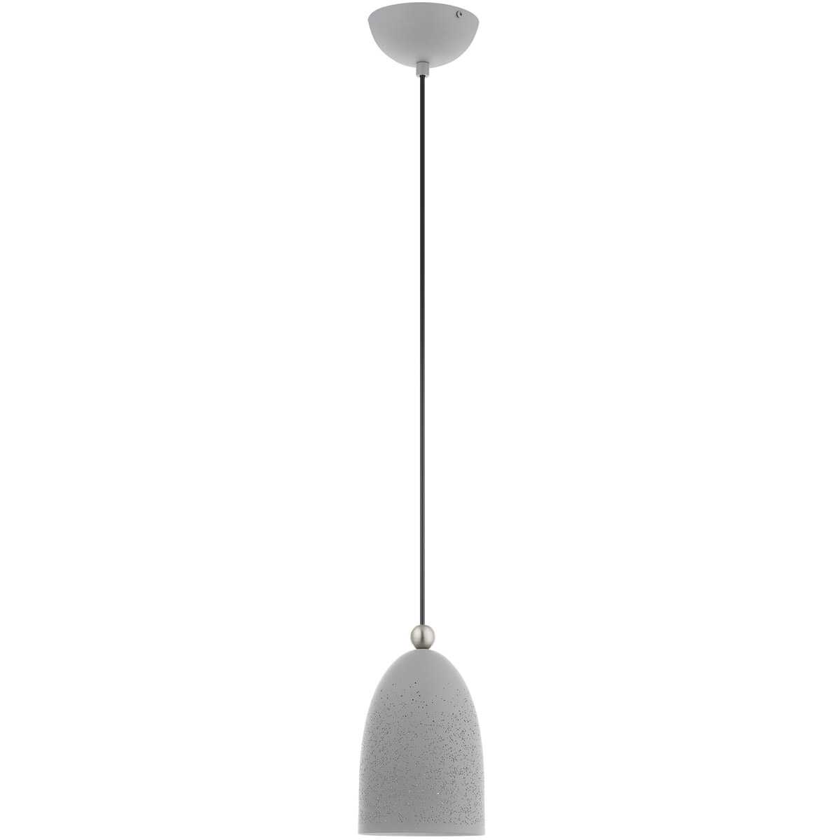 Arlington 1 Light 5.5 inch Nordic Gray with Brushed Nickel Accents Petite Pendant Ceiling Light