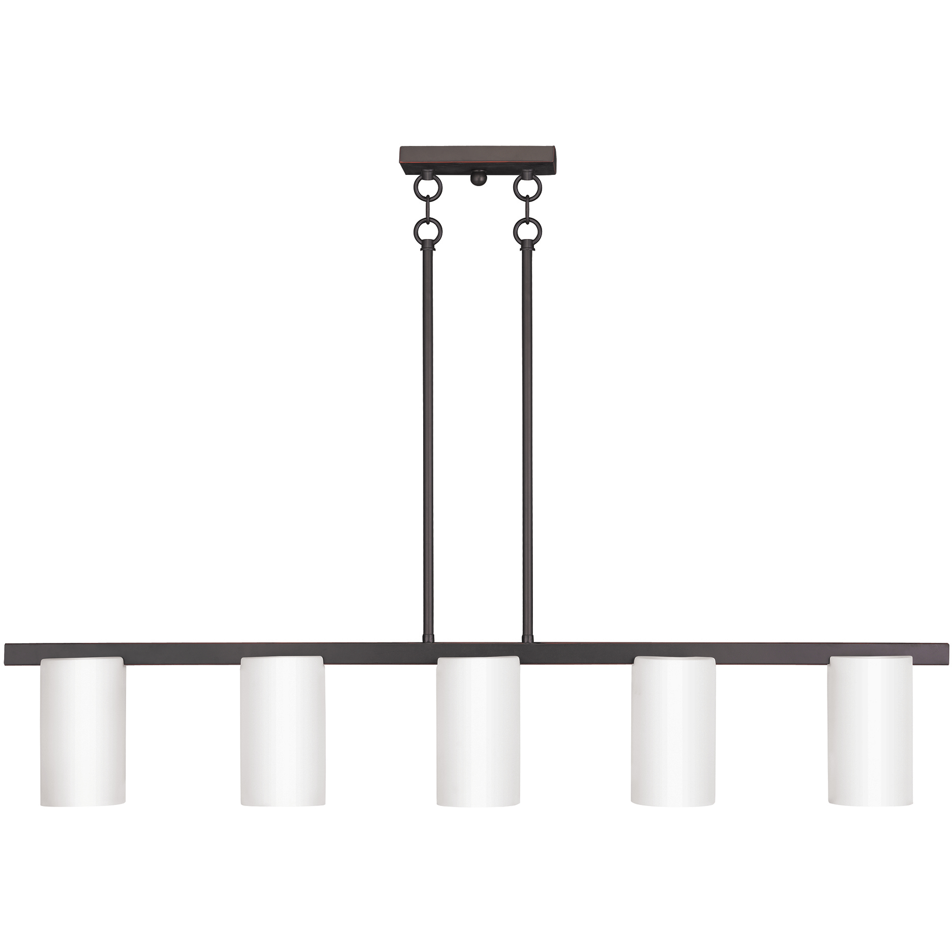 Astoria 5 Light 43.75 inch Olde Bronze Linear Chandelier Ceiling Light