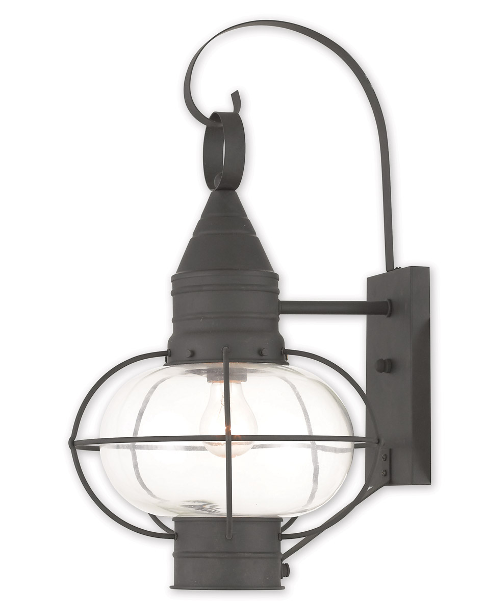 Newburyport 1 Light 21 inch Black Outdoor Wall Lantern