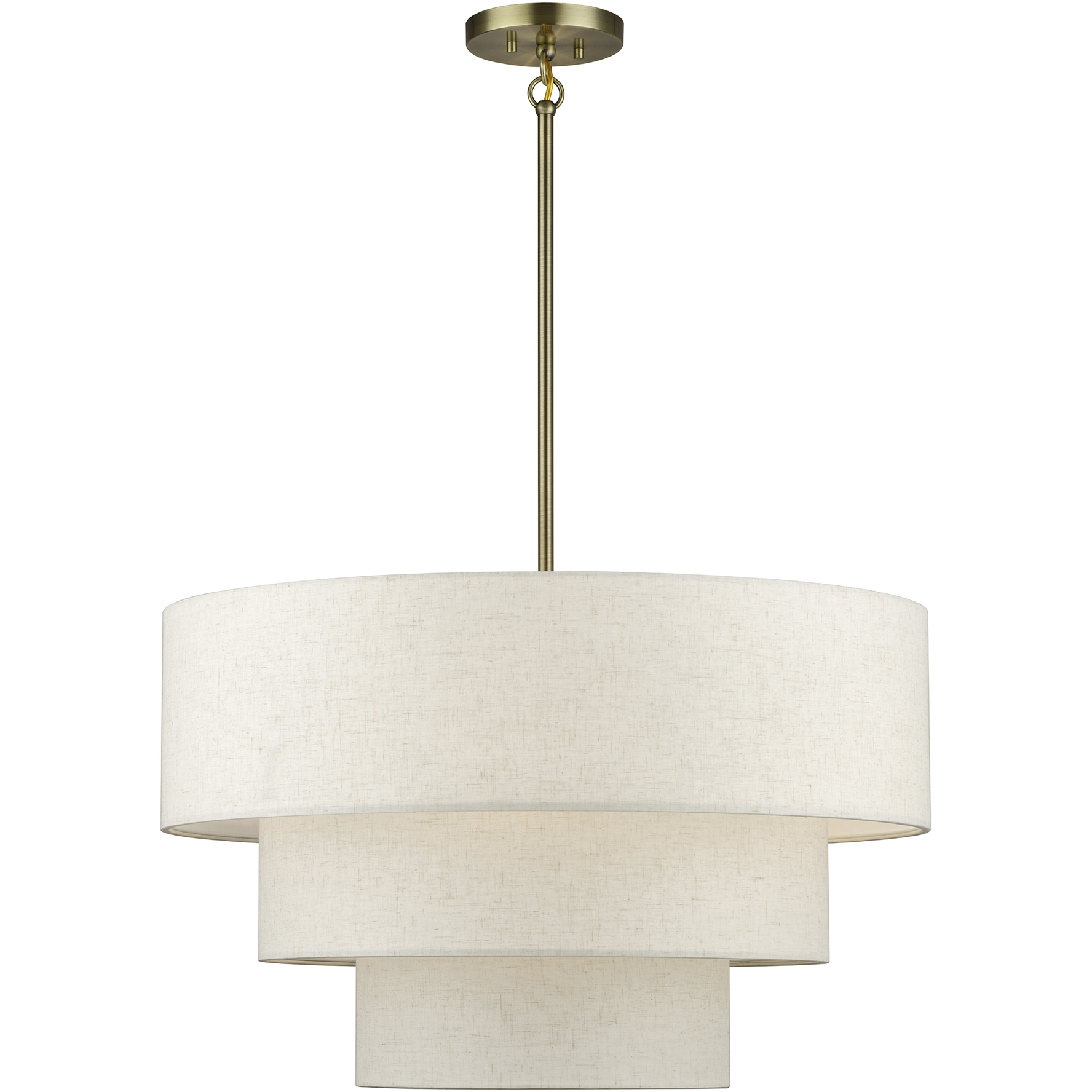 Manorwood 5 Light 28 inch Antique Brass Medium Pendant Chandelier Ceiling Light, Medium