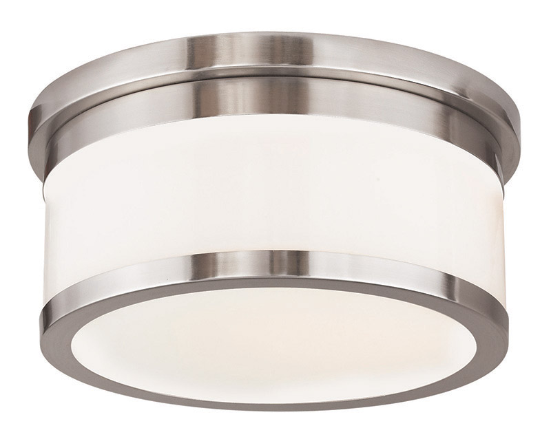 Stafford 2 Light 11.75 inch Brushed Nickel Flush Mount Ceiling Light