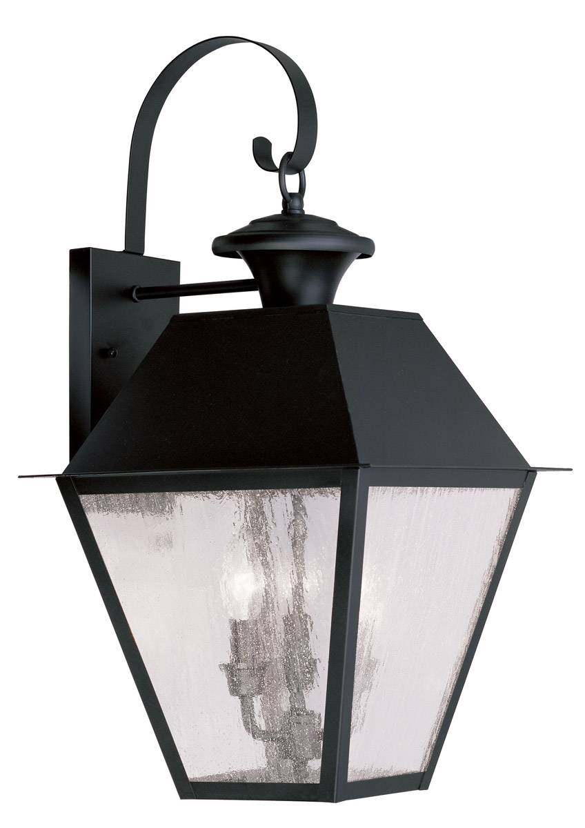 Mansfield 3 Light 22 inch Black Large Outdoor Wall Lantern
