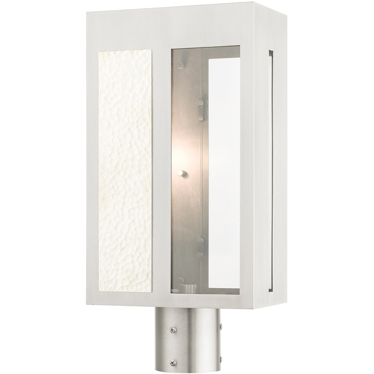 Lafayette 1 Light 17 inch Brushed Nickel Outdoor Post Top Lantern