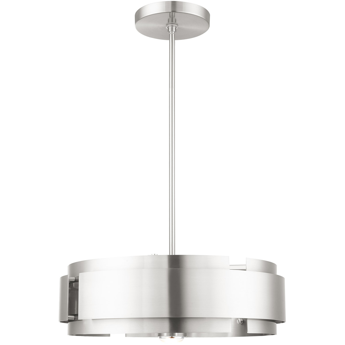 Varick 5 Light 22 inch Brushed Nickel Pendant Chandelier Ceiling Light