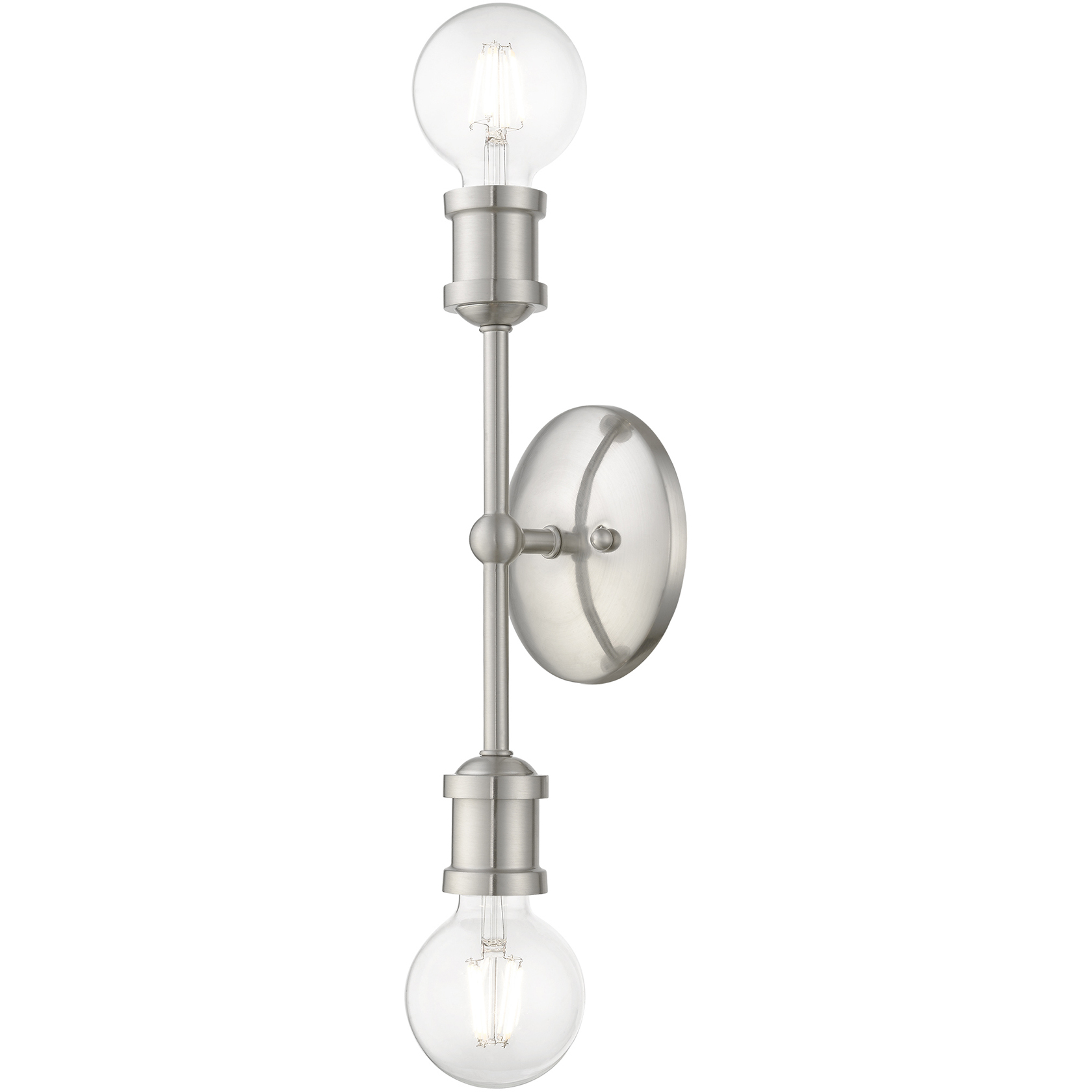 Lansdale 2 Light 5 inch Brushed Nickel ADA Vanity Sconce Wall Light